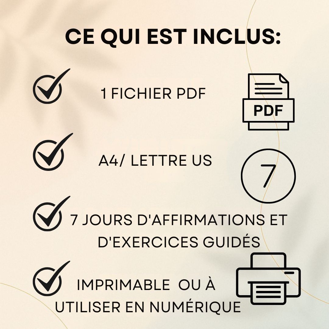 7 Jours pour te Reconnecter à Toi-Même